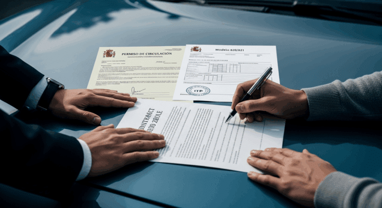 ¿Quién asume el costo de la transferencia al vender un coch